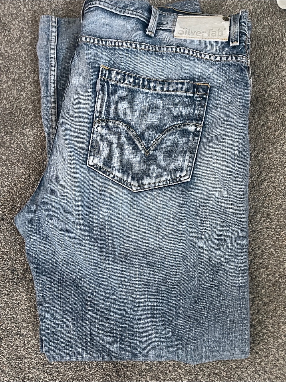 Silver Jeans Men’s Light Wash Slim Straight Jeans